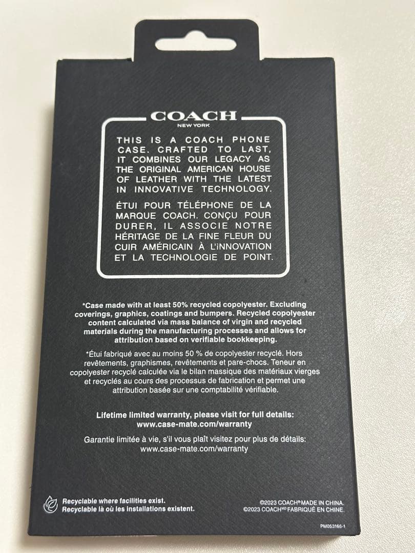 COACH iPhone 15 Pro 手帳型ケース