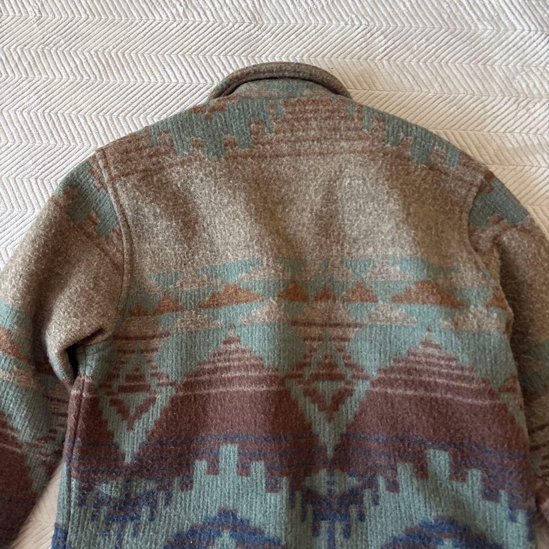 Wataru MiiウールジャケットL ネイティブ柄　銀B