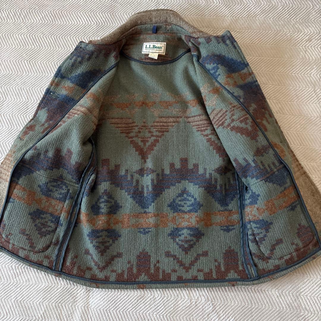 Wataru MiiウールジャケットL ネイティブ柄　銀B