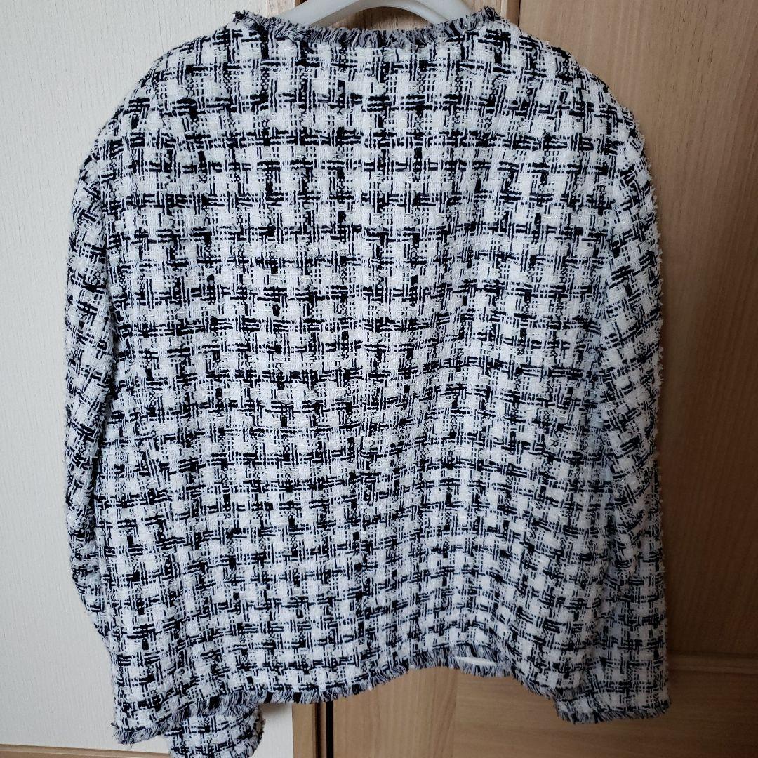 23区　23区L　大きいサイズ　ジャケット　クラレンソン　ツイード　48