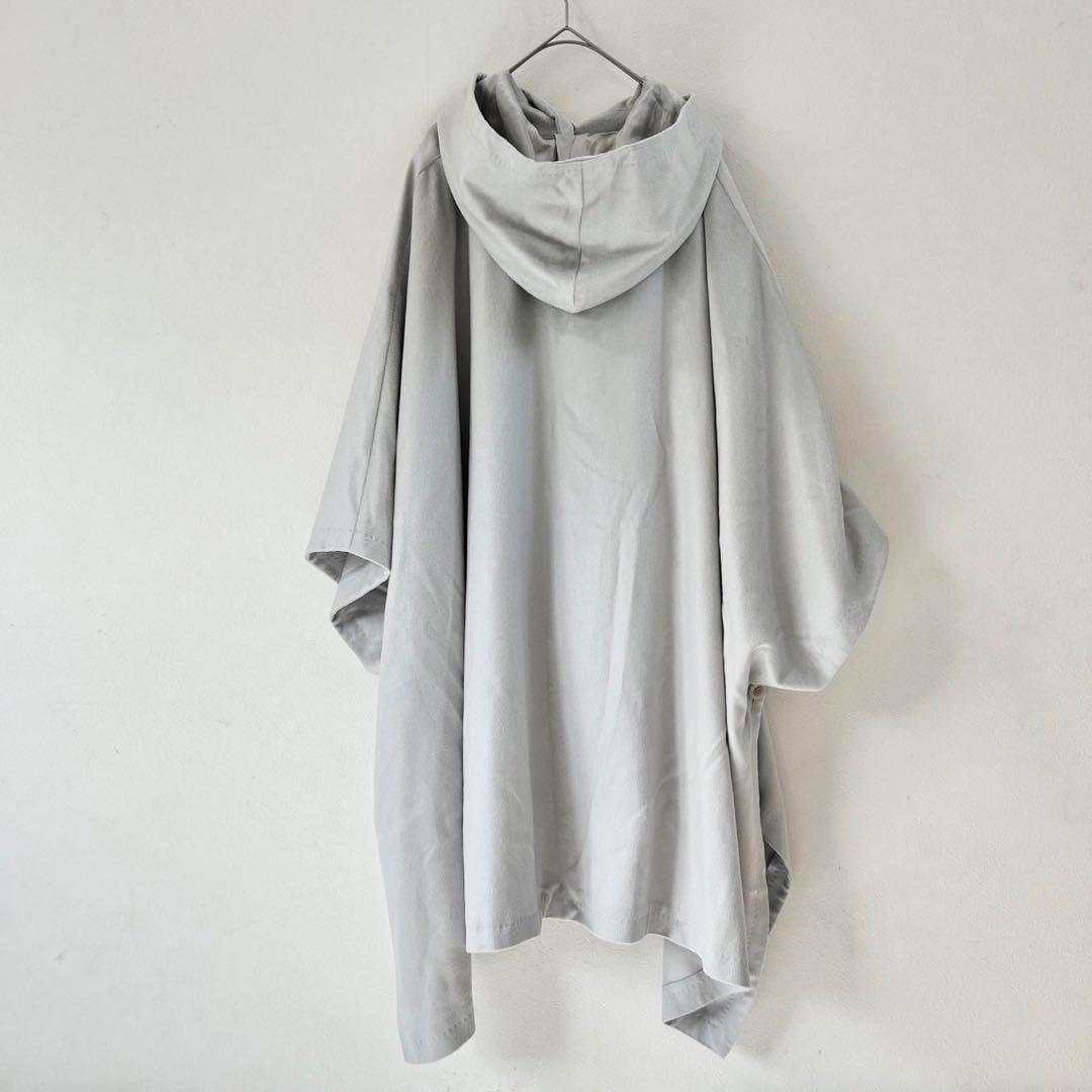 BALMAIN バルマン カシミヤ100 ポンチョ フード付き グレージュ