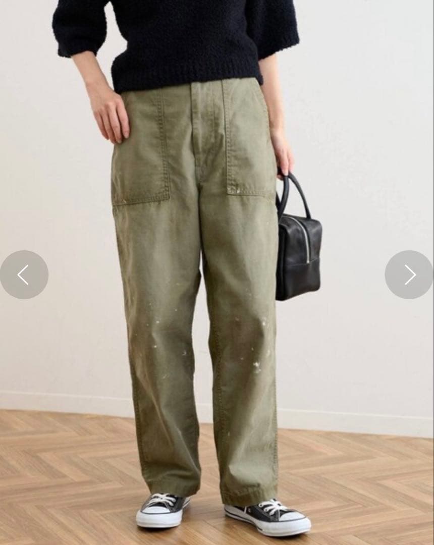 FRAMeWORK JOHNBULL バックサテンHWベイカーパンツ ジョンブル