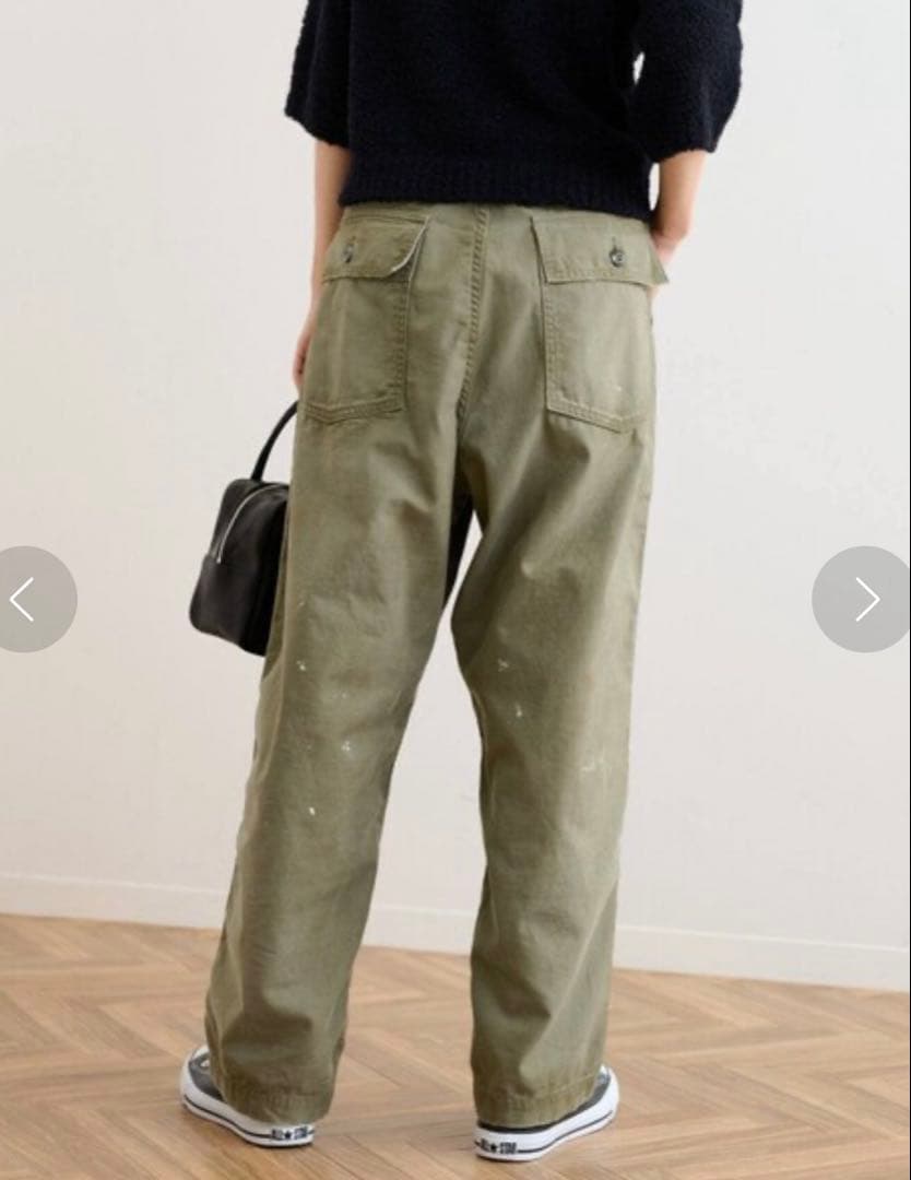 FRAMeWORK JOHNBULL バックサテンHWベイカーパンツ ジョンブル