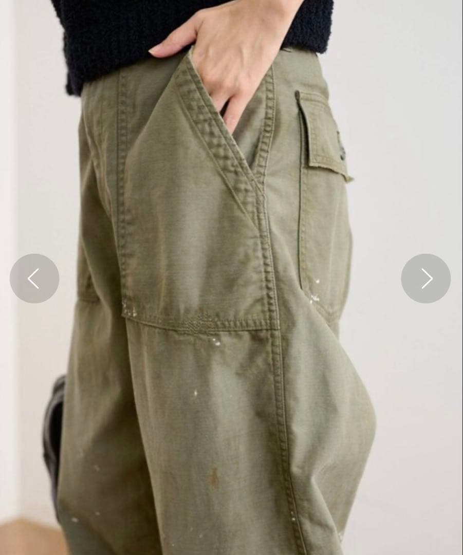 FRAMeWORK JOHNBULL バックサテンHWベイカーパンツ ジョンブル