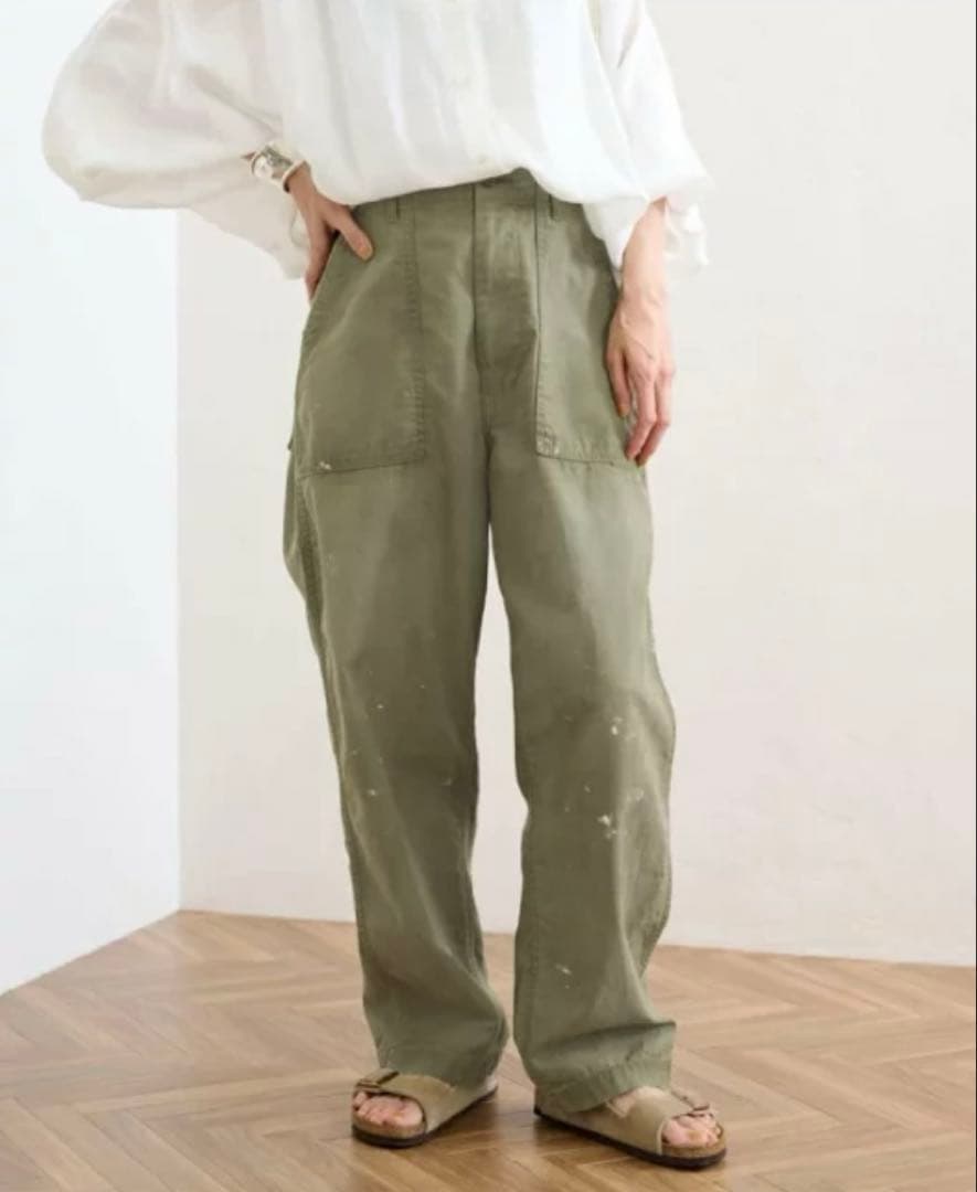 FRAMeWORK JOHNBULL バックサテンHWベイカーパンツ ジョンブル