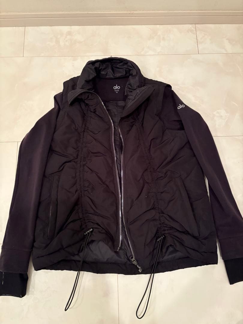 値下げ　alo ブラックダウンジャケット XS