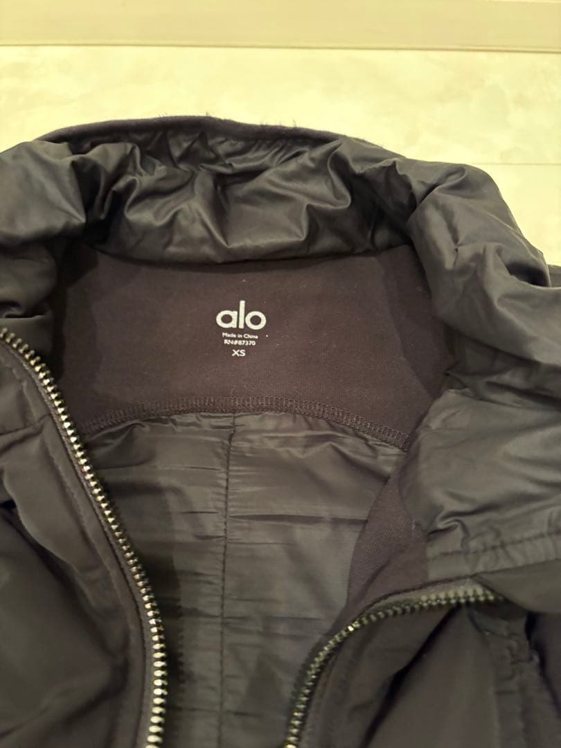 値下げ　alo ブラックダウンジャケット XS