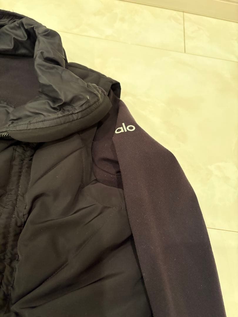 値下げ　alo ブラックダウンジャケット XS