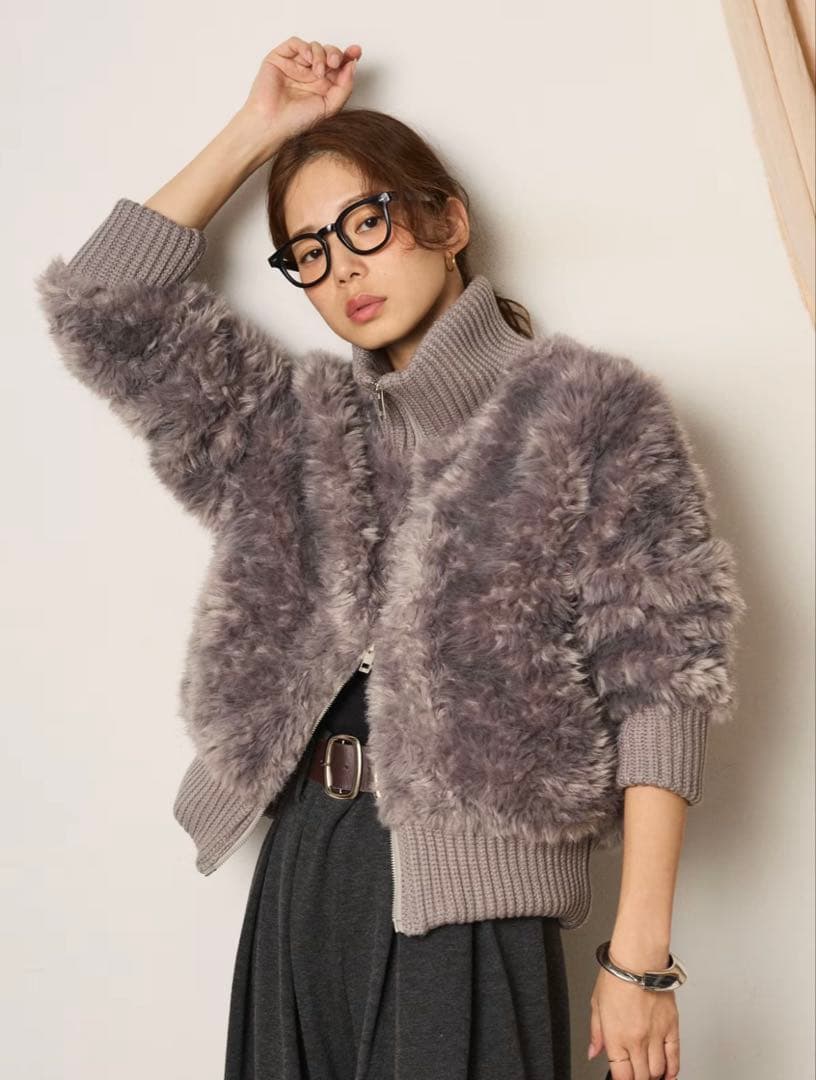 ESICA ハイネックボアブルゾン♡