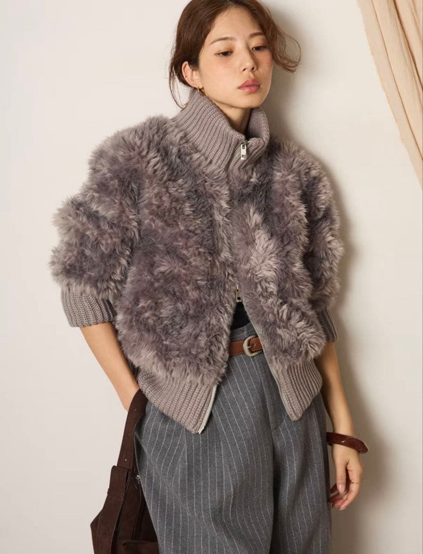 ESICA ハイネックボアブルゾン♡