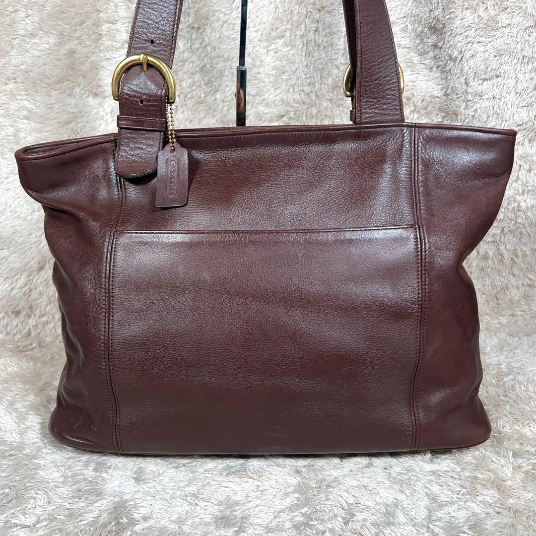 大容量　オールド コーチ グラブタン レザー 4155 トートバッグ ブラウン
