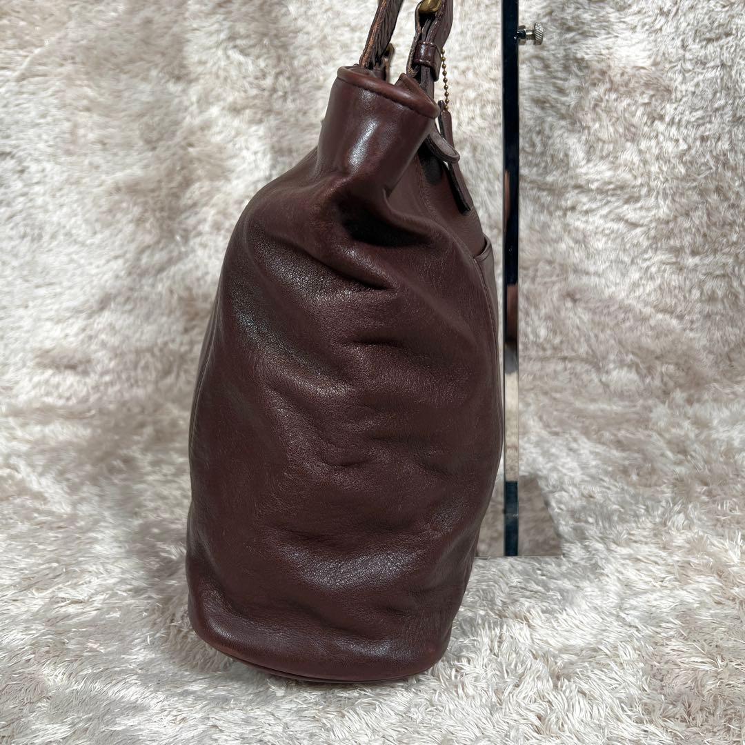 大容量　オールド コーチ グラブタン レザー 4155 トートバッグ ブラウン