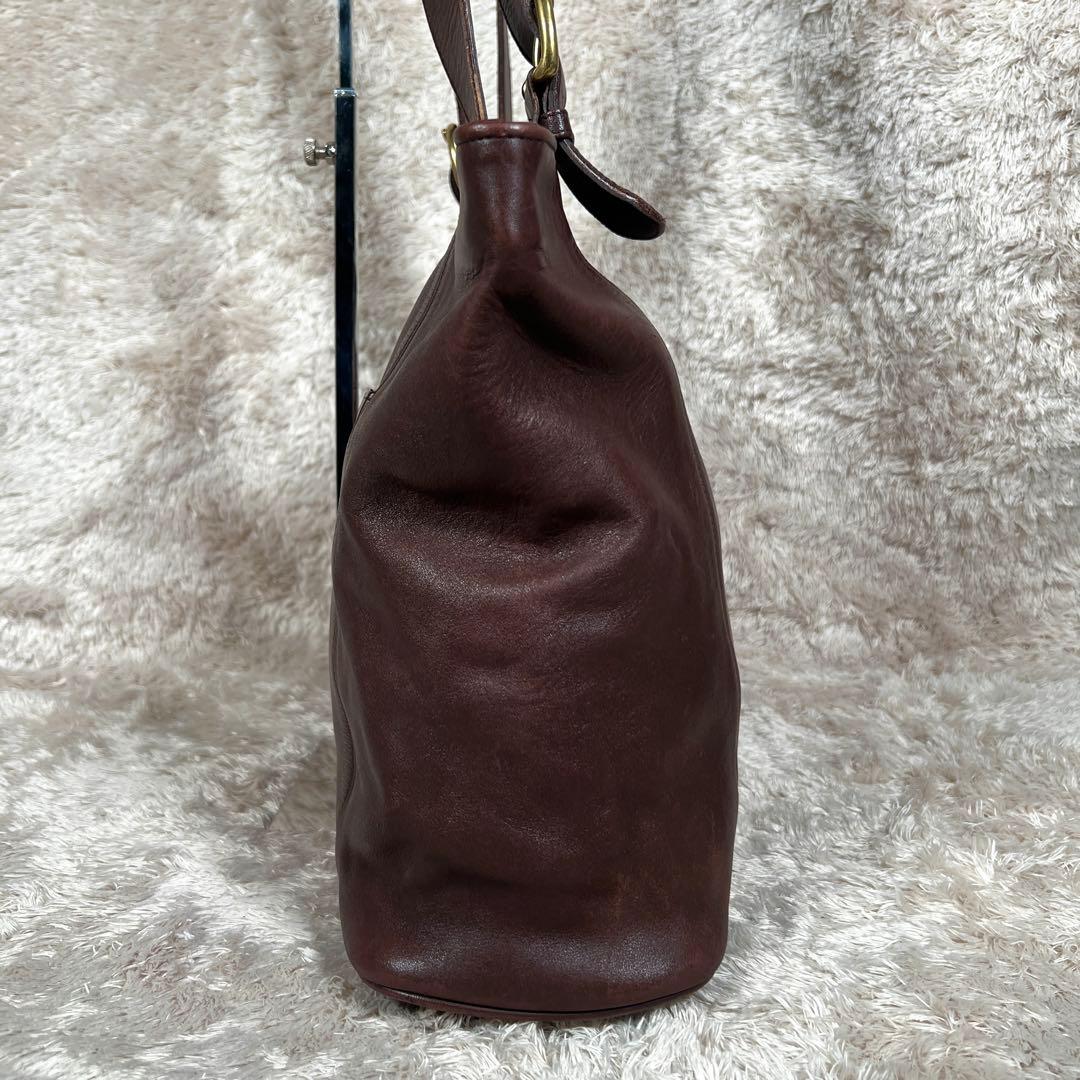 大容量　オールド コーチ グラブタン レザー 4155 トートバッグ ブラウン