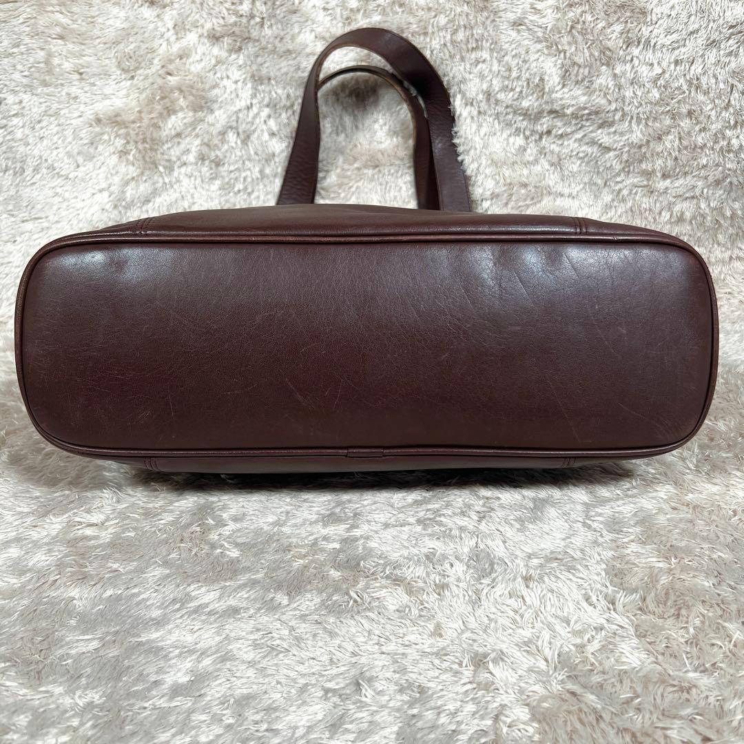 大容量　オールド コーチ グラブタン レザー 4155 トートバッグ ブラウン