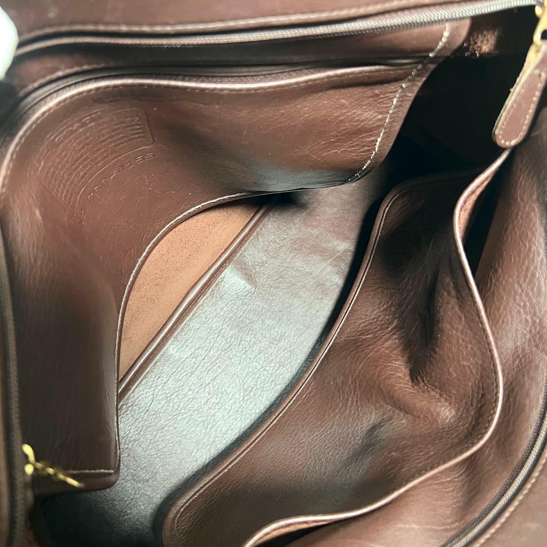大容量　オールド コーチ グラブタン レザー 4155 トートバッグ ブラウン