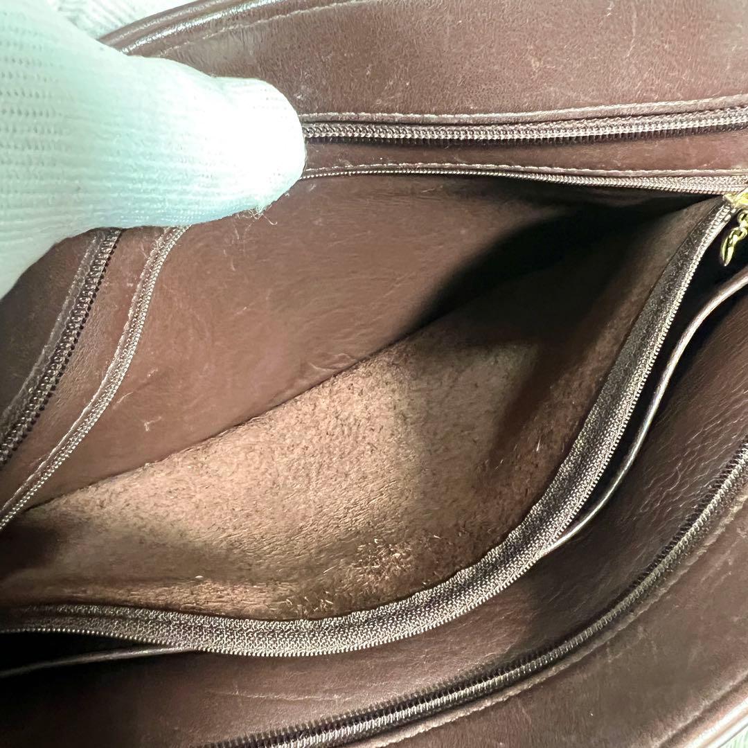 大容量　オールド コーチ グラブタン レザー 4155 トートバッグ ブラウン