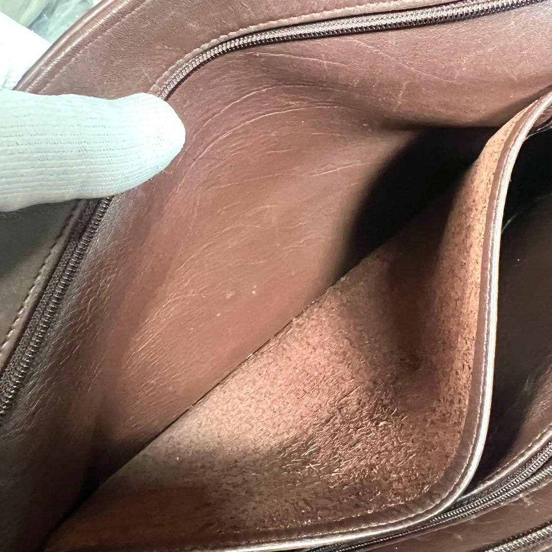 大容量　オールド コーチ グラブタン レザー 4155 トートバッグ ブラウン