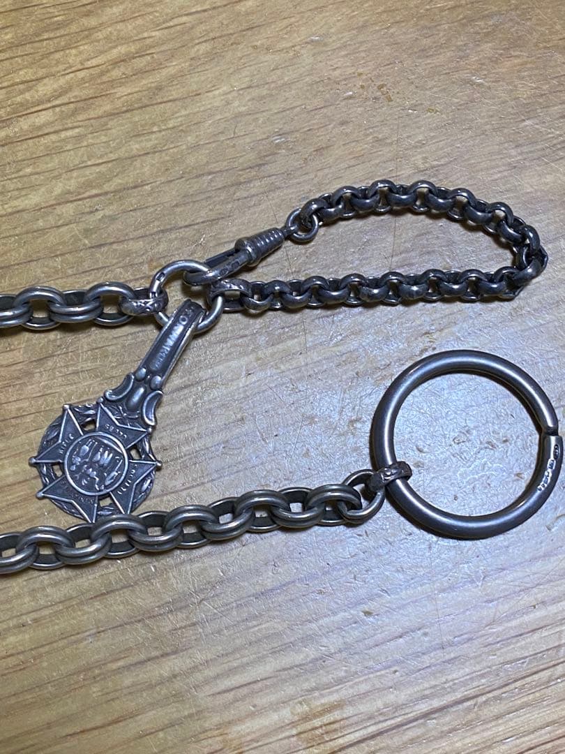 RUST ウォレットチェーン　シルバー925 ホールマーク　イギリス製