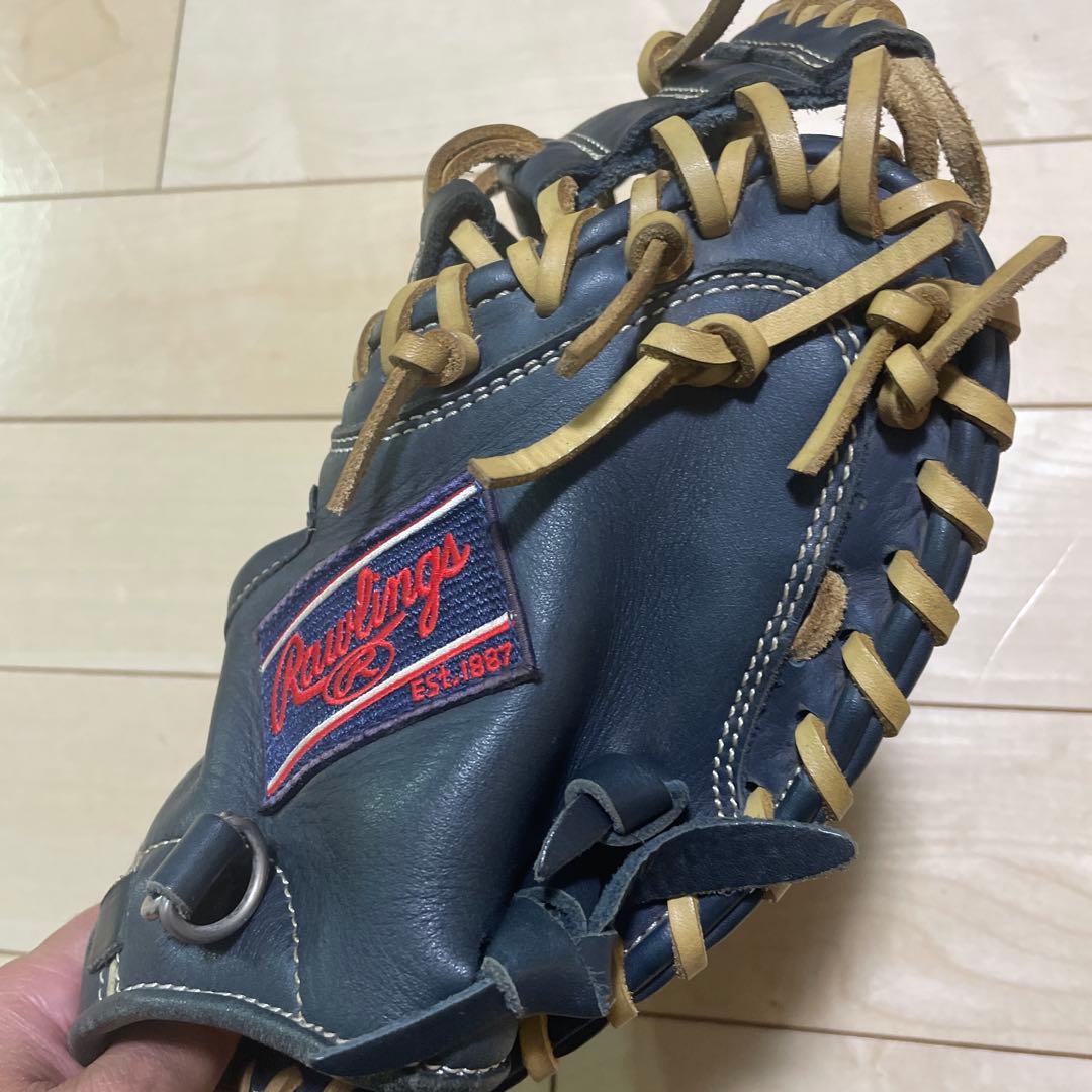 Rawlings 少年軟式用キャッチャーミット　ネイビー