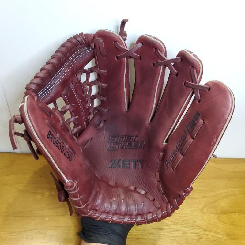 ZETT ゼット ソフトステア 超人気カラー ボルドーブラウン 軟式グローブ