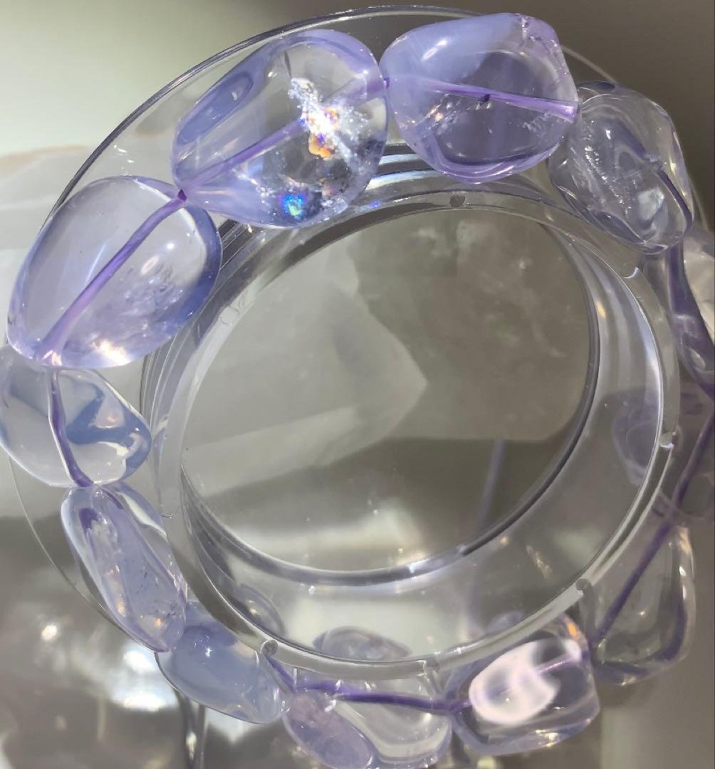 ⭐️ゆうこ様⭐️癒しのパワー強め❣️ 高品質スコロライト　ブレスレット　レインボー