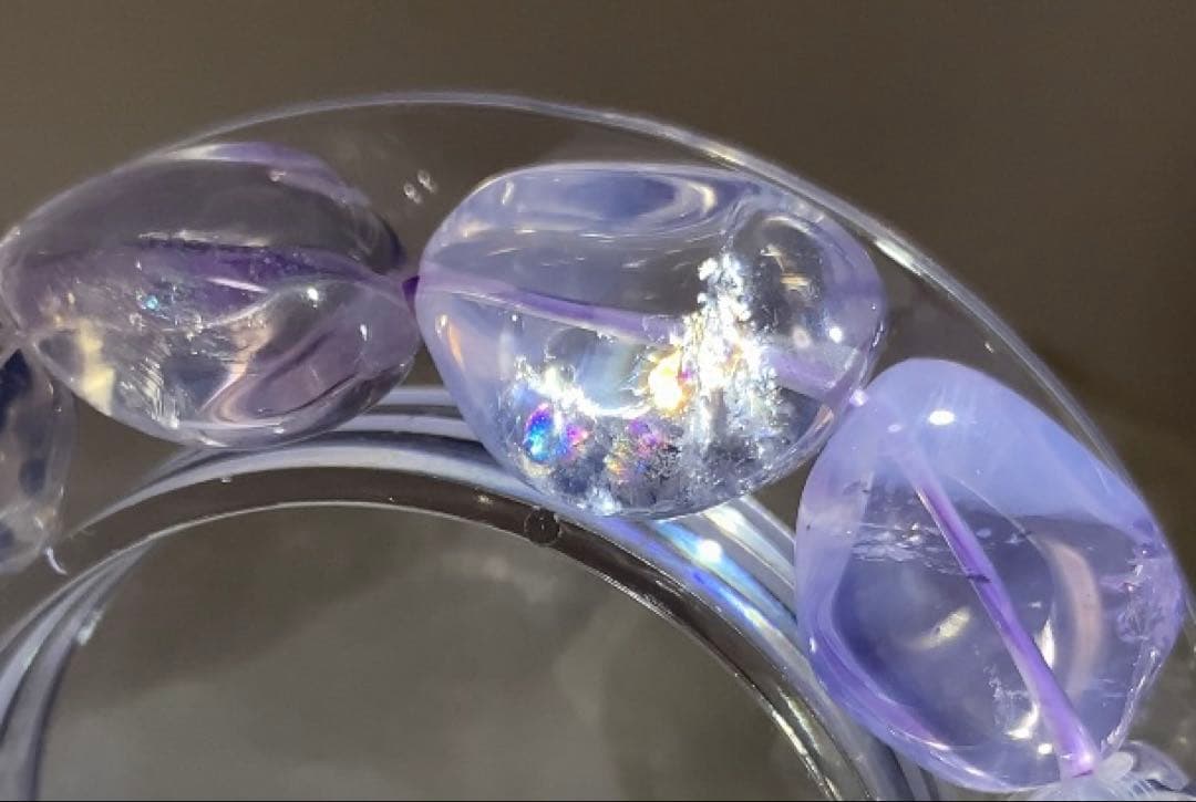 ⭐️ゆうこ様⭐️癒しのパワー強め❣️ 高品質スコロライト　ブレスレット　レインボー