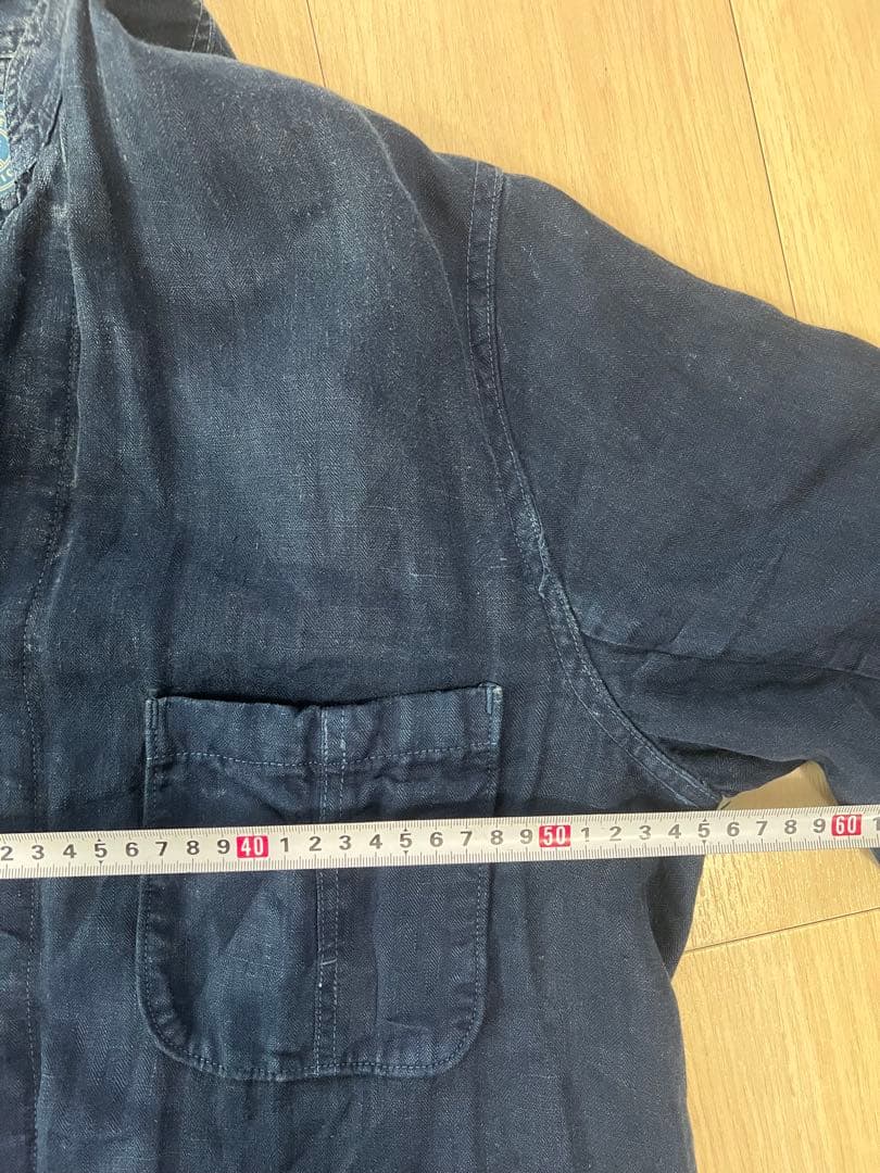 ポータークラシック　Porter Classic ガウン　リネン ノーカラー