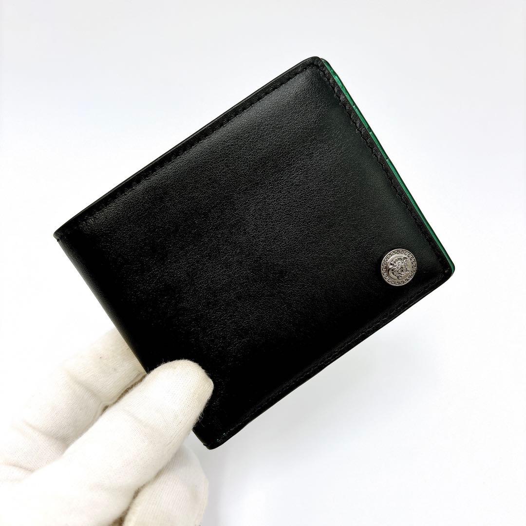 美品 ＊ VERSACE ヴェルサーチ メデューサ バイカラー 二つ折り財布