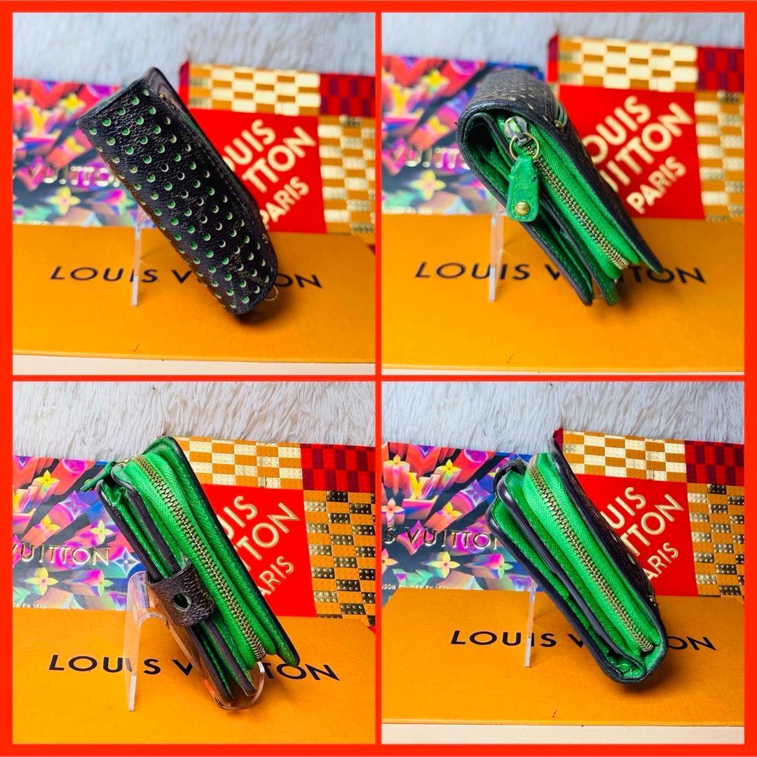 【セール】ルイヴィトン モノグラム ペルフォ コンパクトジップ ヴェールグリーン