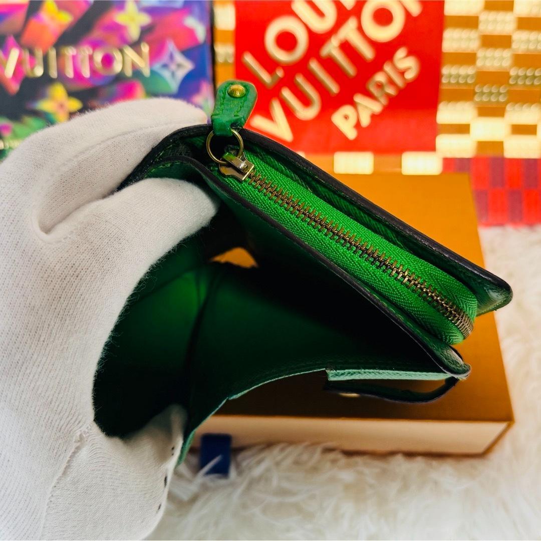 【セール】ルイヴィトン モノグラム ペルフォ コンパクトジップ ヴェールグリーン