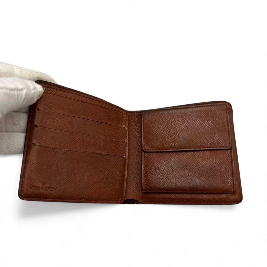 【美品】ルイヴィトン ポルトビエカルトクレディモネ 2つ折り財布 モノグラム
