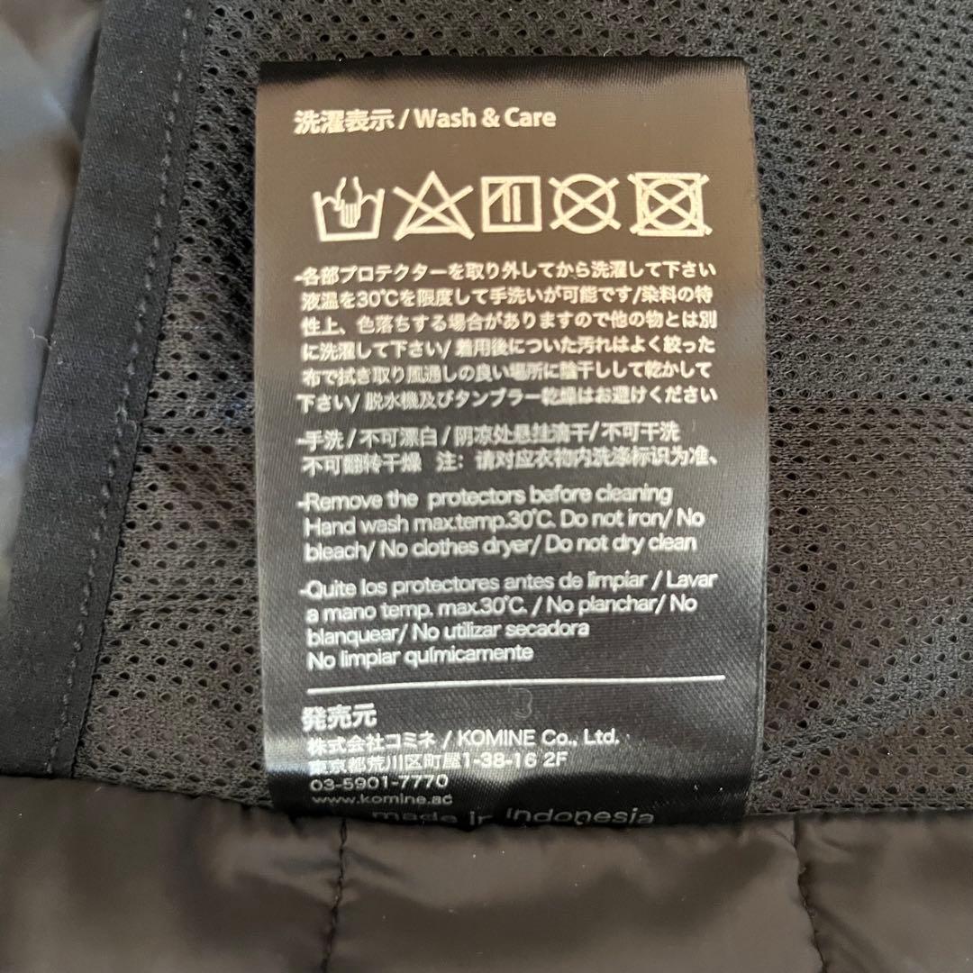 美品 KOMINE JK-605 スプリームプロテクトウインタージャケット L