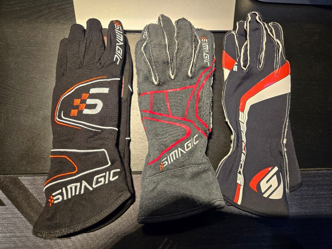 シムレース用グローブ 3点セット Simagic STRASSE Lサイズ