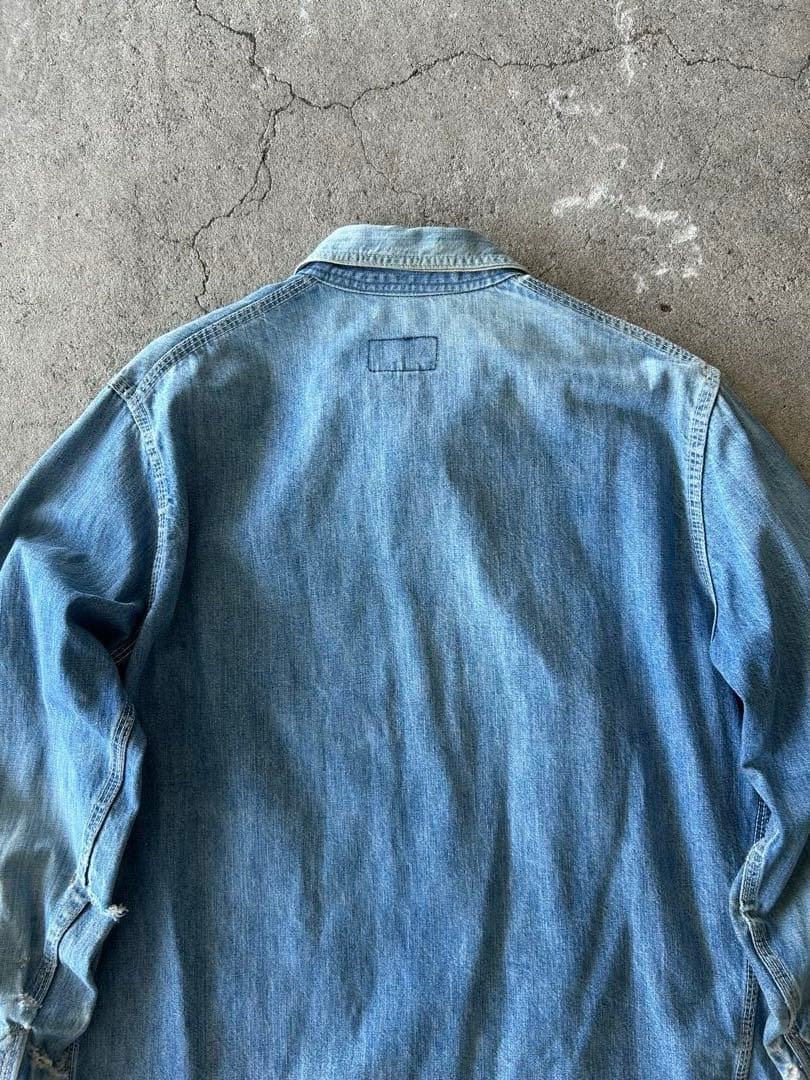 【vintage】 60~70s Oshkosh デニムカバーオール ボロ