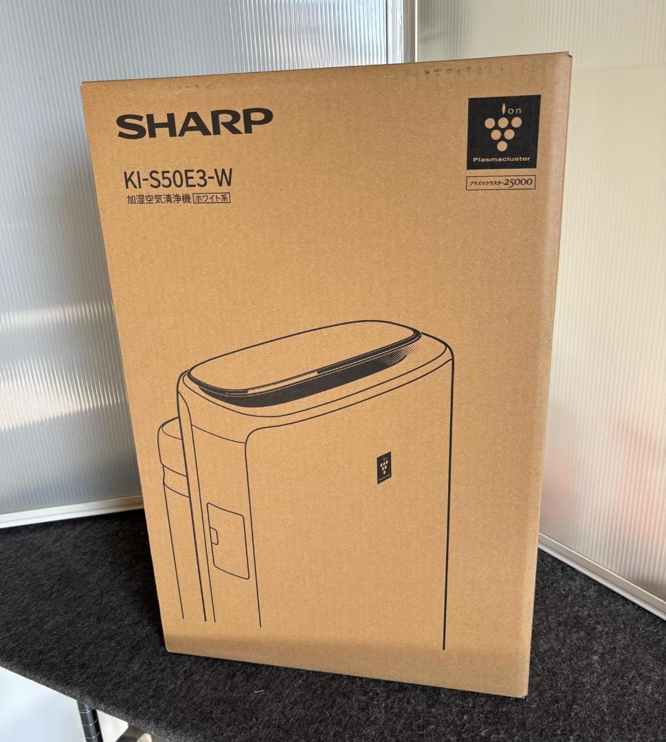 めるるんSHARP 未使用・開封品 加湿空気清浄機 KI-S50E3-W