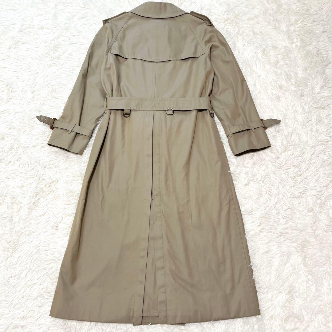 美品✨️バーバリーズ トレンチコート ギャバジン生地 カーキ ノバチェック M