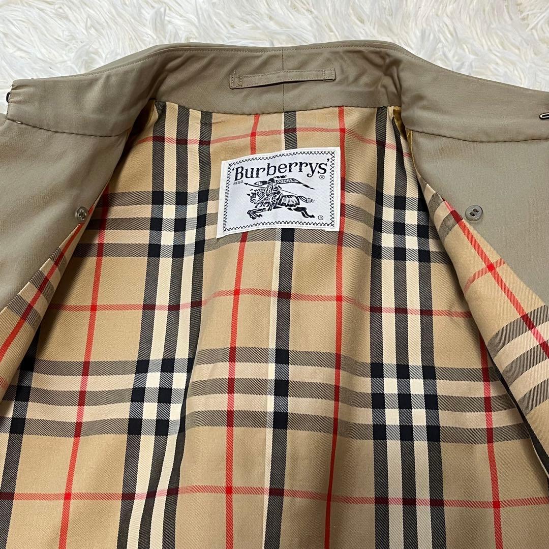 美品✨️バーバリーズ トレンチコート ギャバジン生地 カーキ ノバチェック M