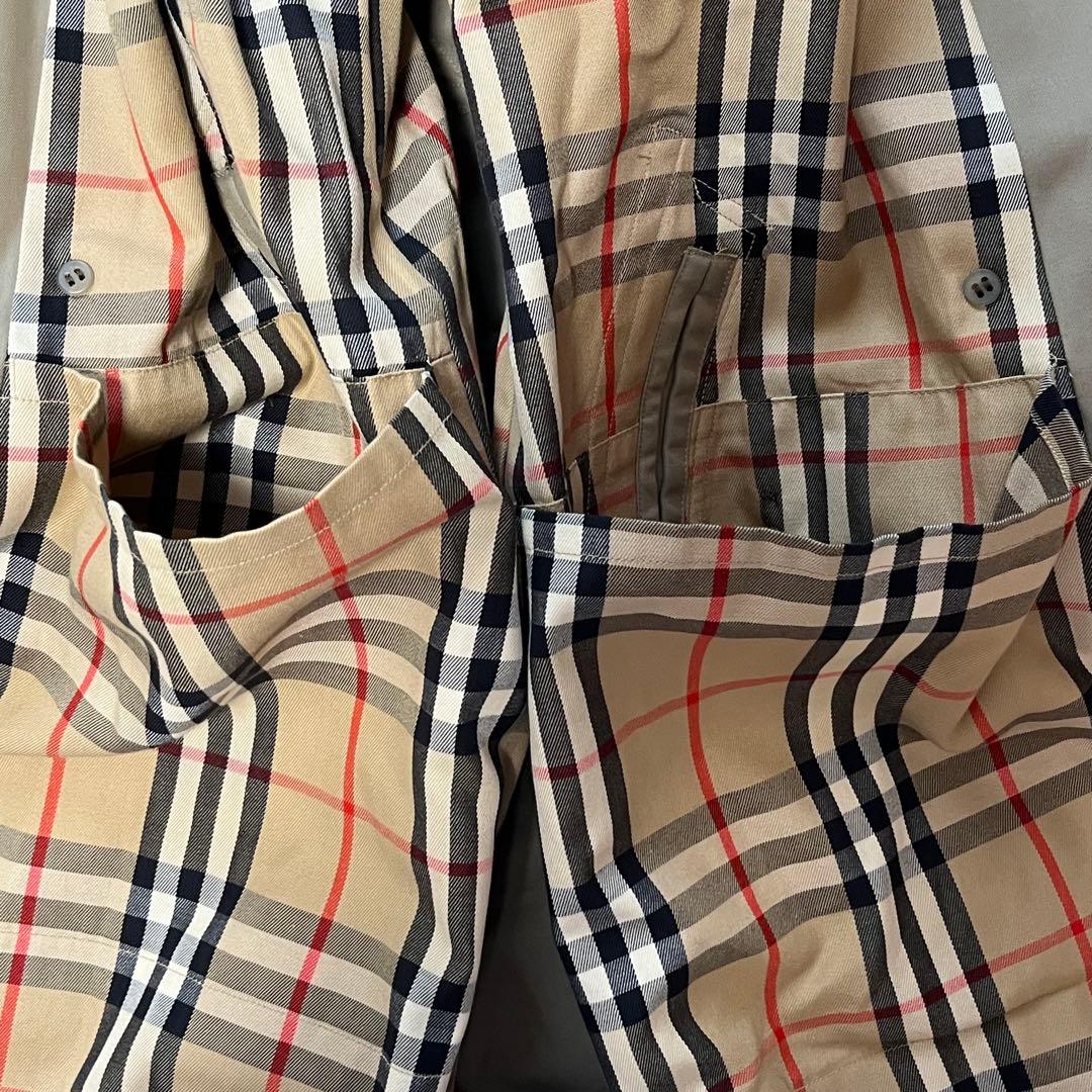 美品✨️バーバリーズ トレンチコート ギャバジン生地 カーキ ノバチェック M
