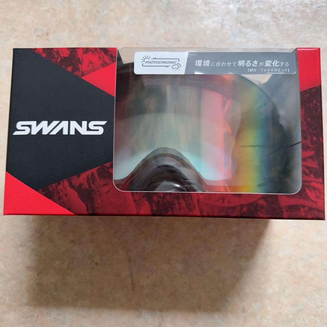SWANS (スワンズ) 日本製 スキー スノーボード ゴーグル 眼鏡対応