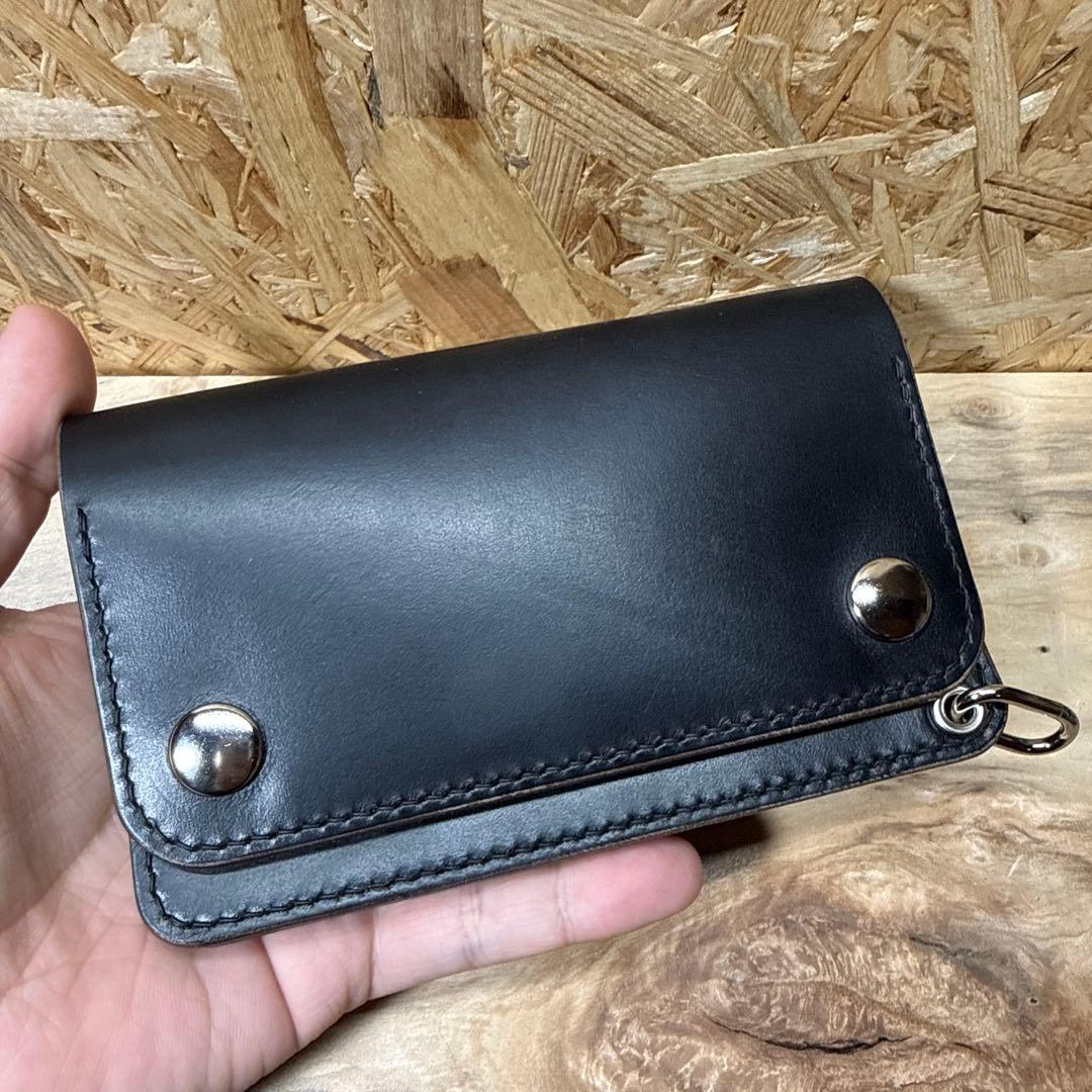 ホーウィン社 クロムエクセル 150 カスタム トラッカーウォレット 茶芯 Ni