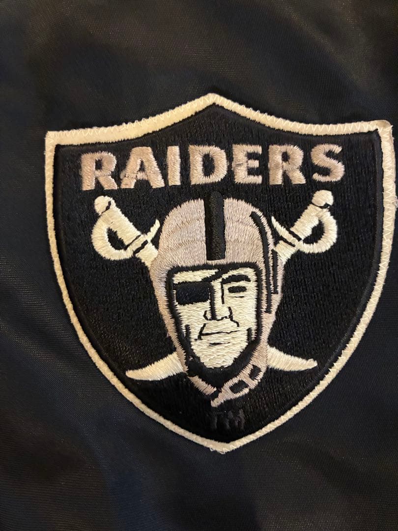 80s RAIDERS レイダース　スタジャン ブラック　 USA製　スターター