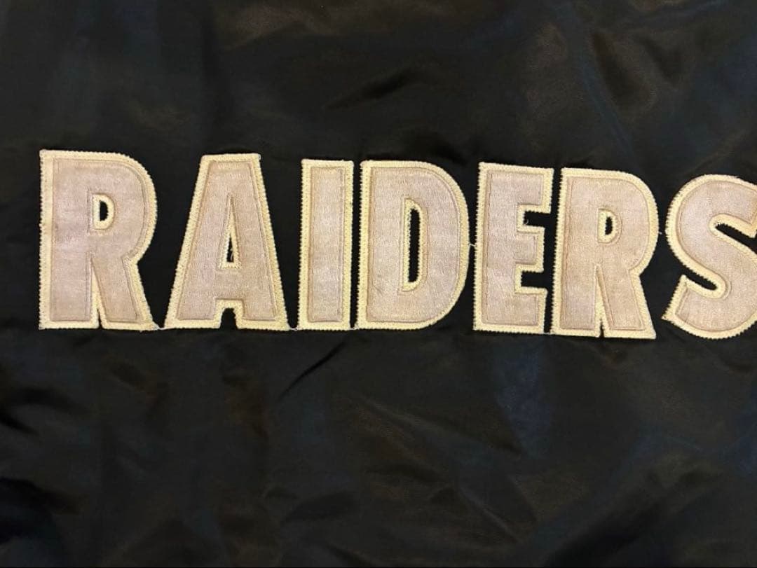 80s RAIDERS レイダース　スタジャン ブラック　 USA製　スターター