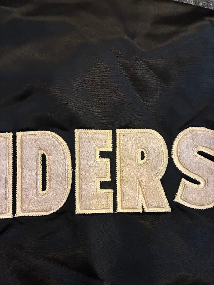 80s RAIDERS レイダース　スタジャン ブラック　 USA製　スターター