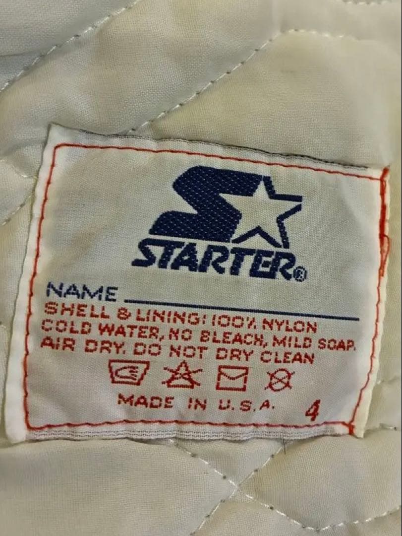 80s RAIDERS レイダース　スタジャン ブラック　 USA製　スターター