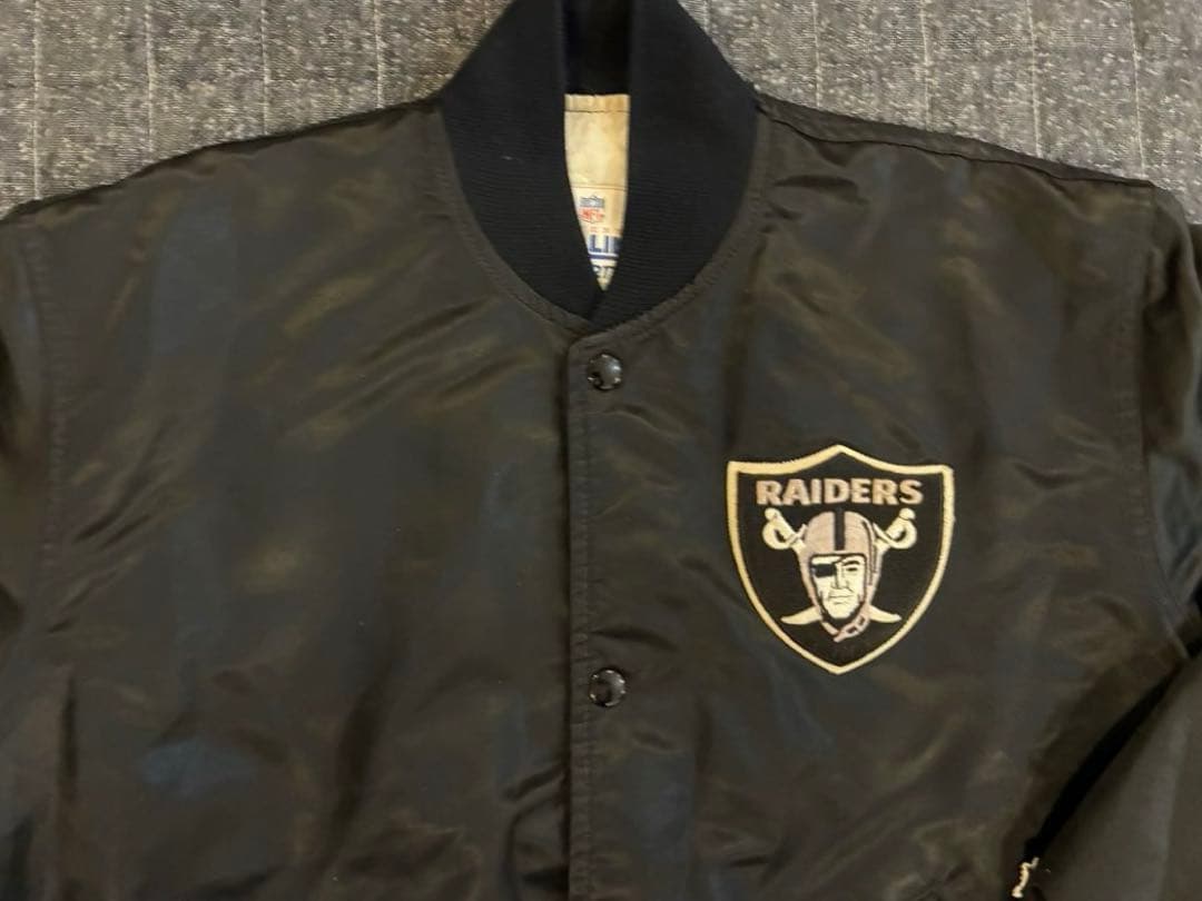 80s RAIDERS レイダース　スタジャン ブラック　 USA製　スターター