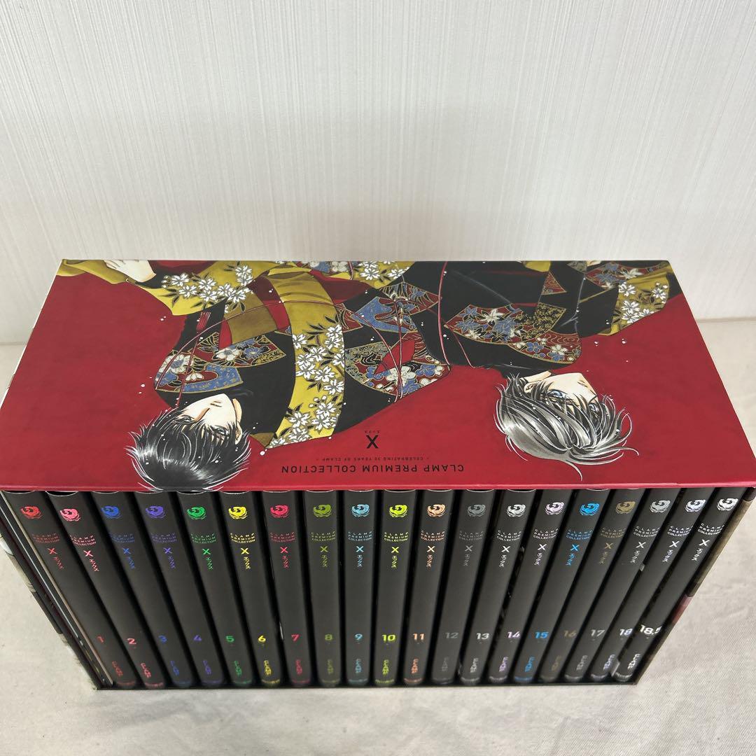 【匿名配送】　CLAMP　X　エックス　全巻　収納BOX　複製原画風カード　初版