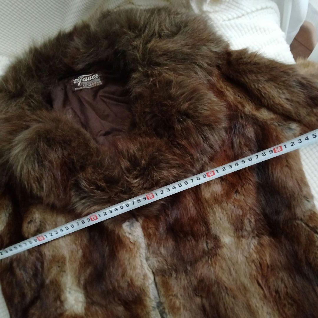未使用品❤毛皮ロングコートリアルファー 毛皮コートブラウン
