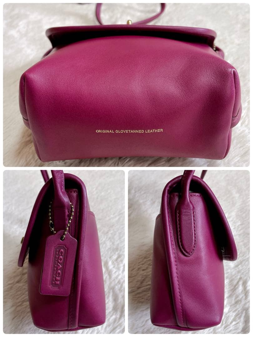 極美品 COACH コーチ 百貨店限定モデル ターンロック ショルダーバッグ