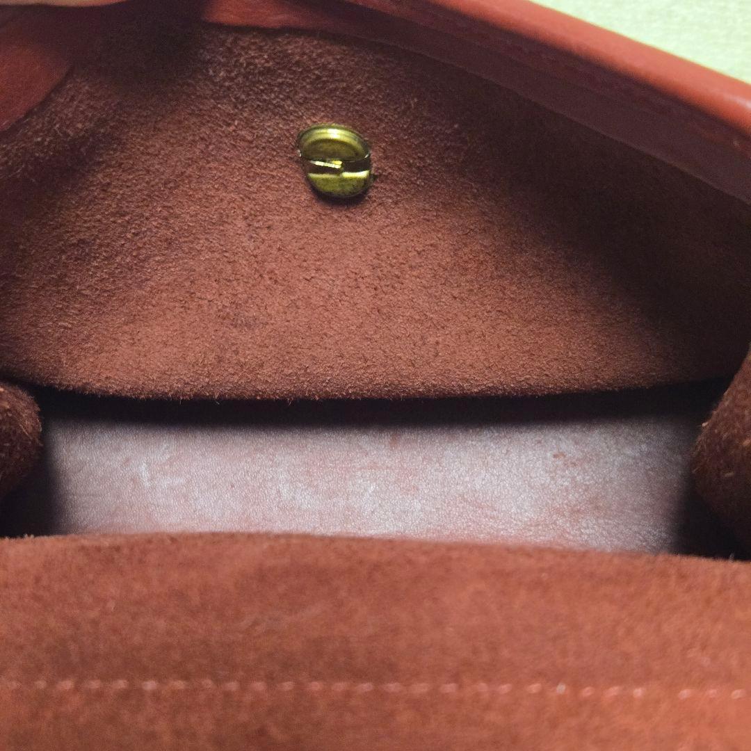 オールドコーチ 9985 ターンロック トップハンドル ハンドバッグ レッド