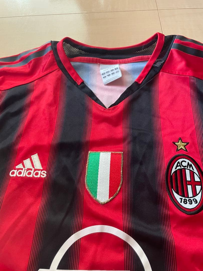 セリエAアディダスacミランカカ選手04 05ホームサッカーユニフォームCL